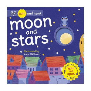 Spin and Spot: Moon and Stars (Board book, UK)