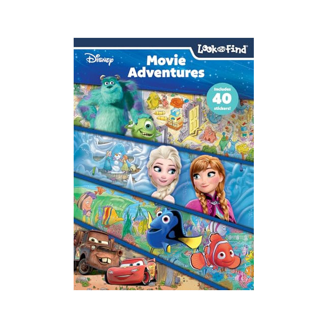 Look and Find : Disney Frozen, Cars, Dory, Nemo, and More! 