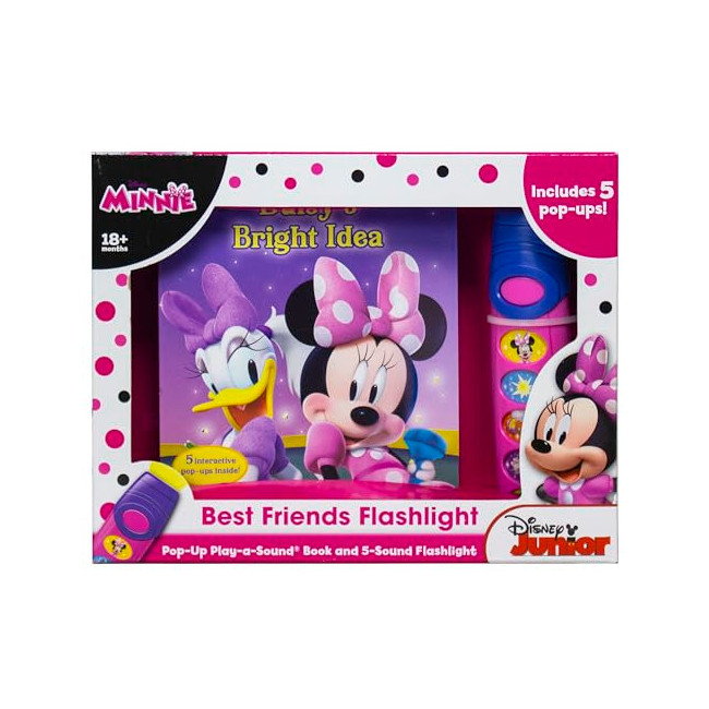 Disney Junior Minnie: Best Friends Pop-Up Book and 5-Sound Flashlight Set