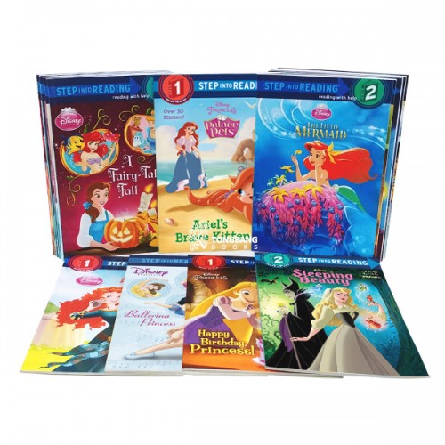 Step into Reading 1, 2단계 Disney Princess 리더스북 22종 세트 (Paperback) (CD 미포함)
