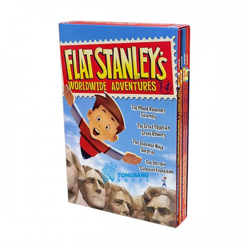Flat Stanley's Worldwide Adventures #01-04 Books Boxed Set
