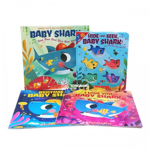  Baby Shark ø ĺ 4 Ʈ (Paperback, Board Book) (CD)