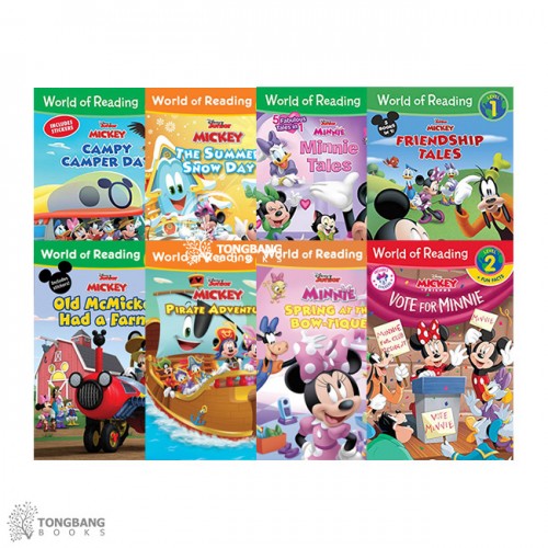 World of Reading Pre1, 1, 2ܰ : Mickey and Minnie ø  8 Ʈ