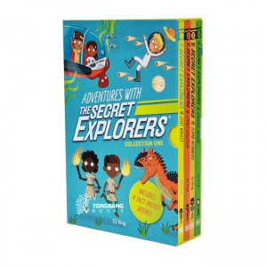 Adventures with The Secret Explorers Collection #1-4 Books Set (Paperback, )(CD)