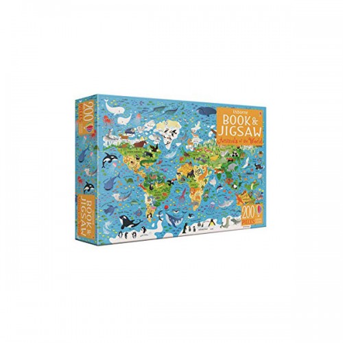 Usborne Book and Jigsaw : 200 Piece Animals of the World
