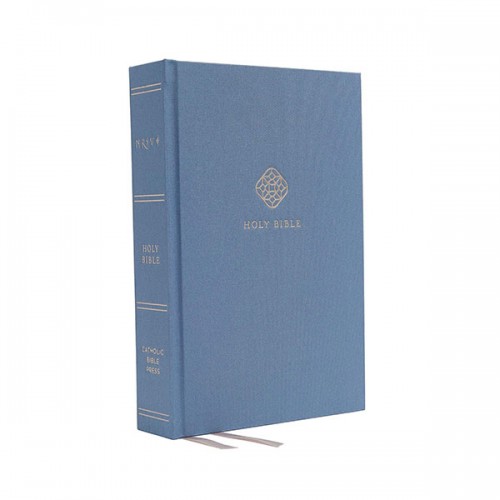 NRSV, Catholic Bible, Journal Edition, Cloth over Board, Blue, Comfort Print : Holy Bible