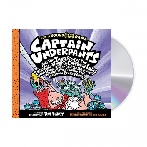 빤스맨 #03 : Captain Underpants and the Invasion of the Incredibly Naughty Cafeteria Ladies from Outer Space (Audio CD, 도서별도구매)