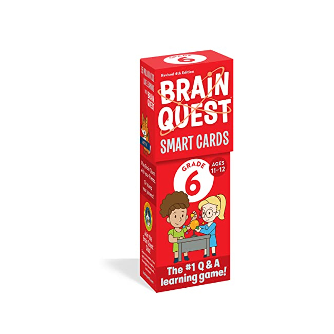 Brain Quest 6th Grade Smart Cards (Revised 4th Edition)(Educational Cards, ̱)