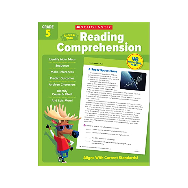 Scholastic Success With Reading Comprehension Grade 5 Workbook (Paperback, ̱)